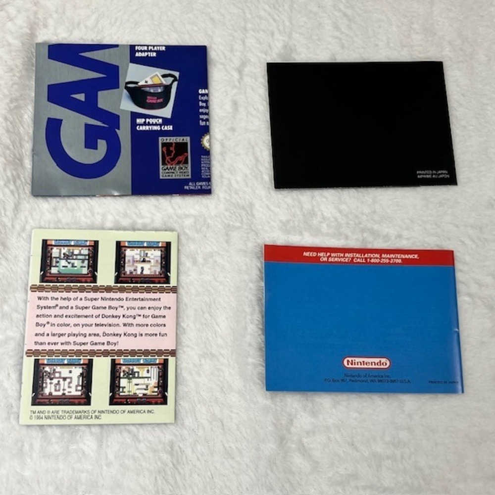 Nintendo Game Boy DMG-01 Console Donkey Kong CIB Bundle Original Box Manuals - Picture 9 of 12